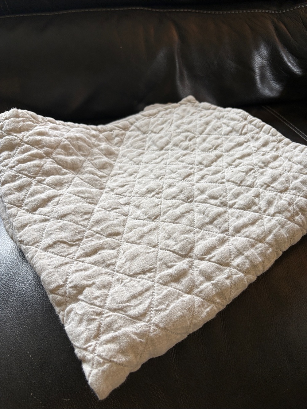 Pom Pom at Home linen quilted organic  pillow cover